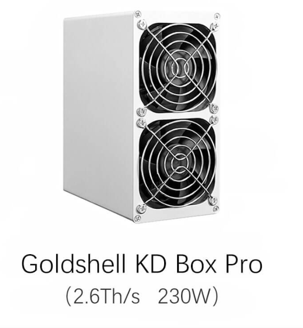 Goldshell KD BOX Pro 2.6T 230W KDA Miner Algorithme Kadena