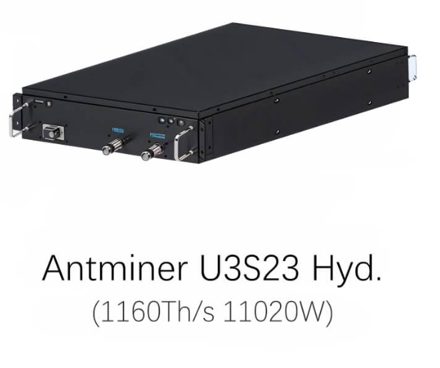 Mineur Bitcoin Bitmain Antminer S23 Hyd 3U U3S23Hyd 1.16 Ph/s 11020 W