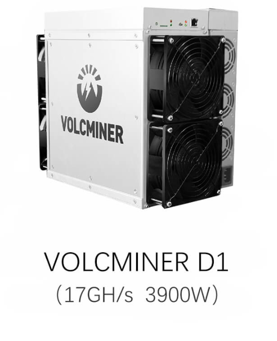 VOLCMINER D1 15Gh/s 16.2Gh/s 18Gh/s 3750W Mineur Litecoin Dogecoin Bells
