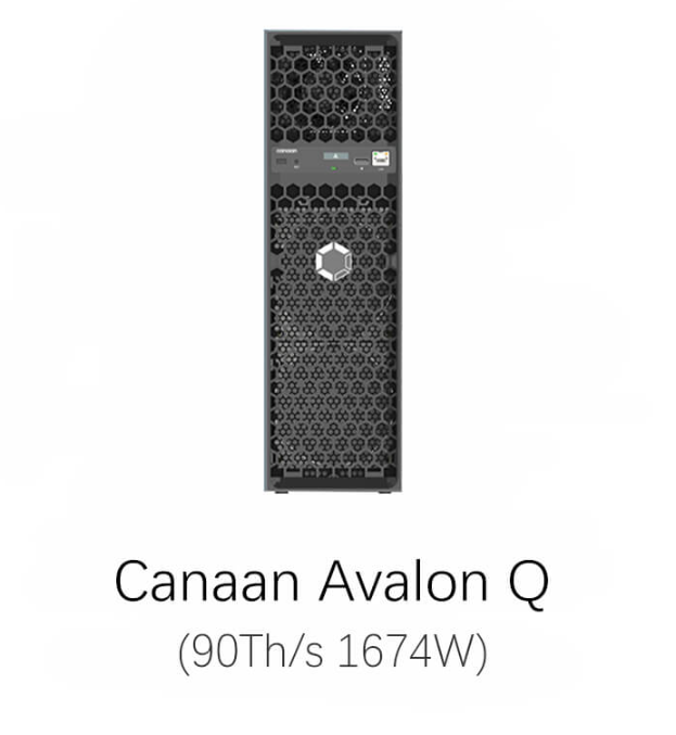 Mineur de Bitcoin Canaan Avalon Q 90Th/s 1674W