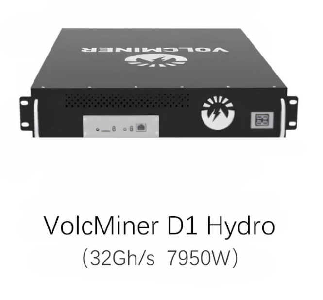 Volcminer D1 Hydro 32 Gh/s 7950 W Mineur Litecoin Dogecoin Bells
