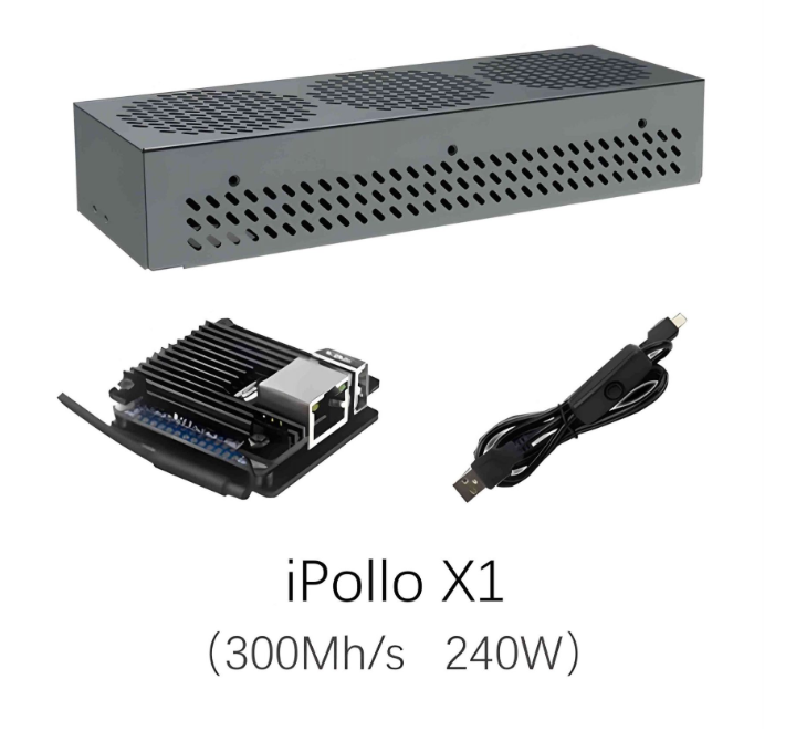 Mineur iPollo X1 300MH/s 240W 6GB ETHW ETHF ETC
