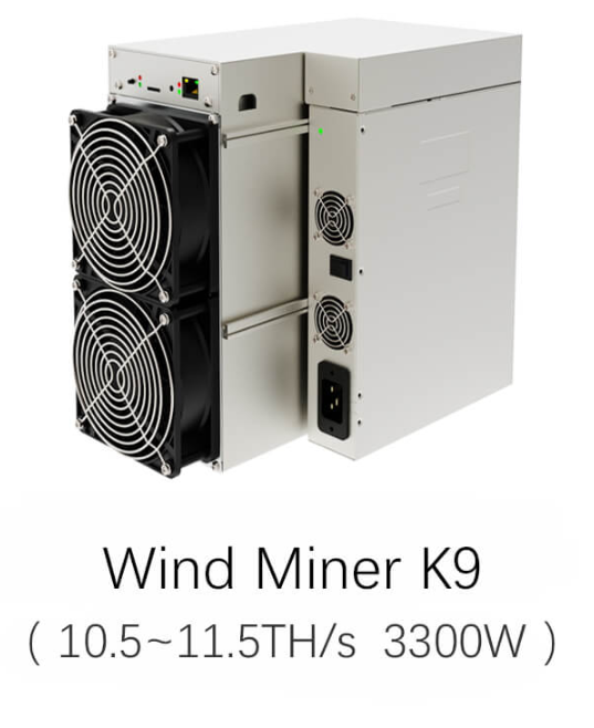Le mineur de vent K9 Kaspa Miner 10.3Th/s 10.5Th/s 11Th/s 11.5Th/s 3300W Asic Mining KAS Coin